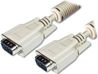 Кабель DIGITUS VGA (M/M), ферит, 10м, бежевий
