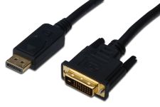 Кабель DIGITUSDisplayPort > DVI-D (M/M), 2м, чорний