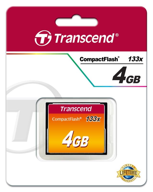 Карта пам'яті Transcend CF   4GB 133X