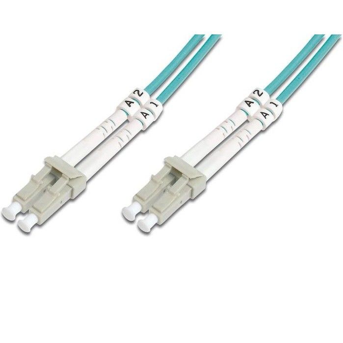Патч-корд волоконно-оптичний DIGITUS LC/UPC-LC/UPC, 50/125, MM, OM3, duplex, 1м