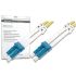 DIGITUS Fiber Optic Patch Cord, LC to LC, OS2, Singlemode 09/125 µ, Duplex, Length 1m