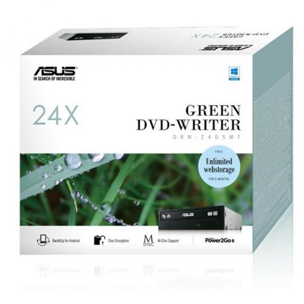 Привод ASUS X Multi DRW-24D5MT SATA INT Bulk Black 24x