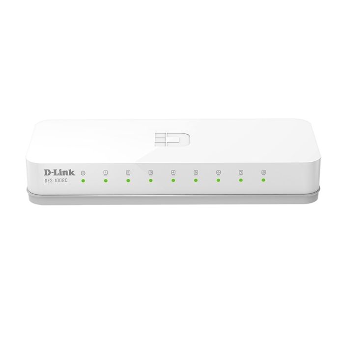 Комутатор   8xFE, Некерований D-Link DES-1008C