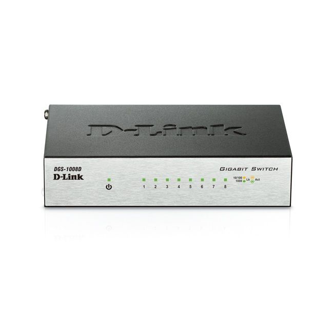 Switch  8port Unmanaged Gigabit D-Link DGS-1008D