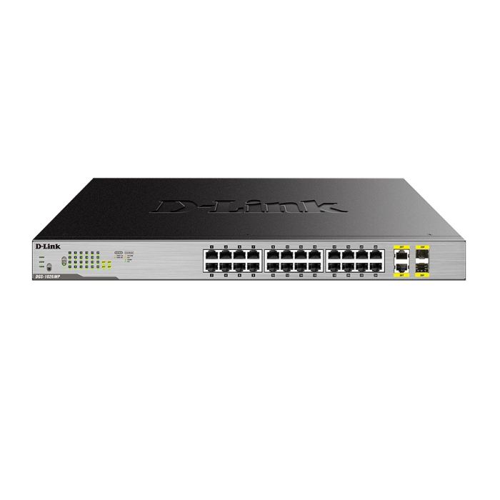 Коммутатор   24x1GE PoE, 2xSFP/GE, 370W D-Link DGS-1026MP