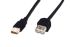 DIGITUS Cable USB-A (M/F) charge/data, 5m, black