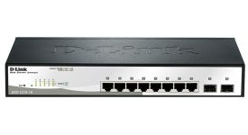 Комутатор   8xGE, 2xSFP WebSmart D-Link DGS-1210-10