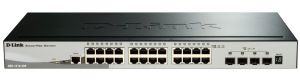 Комутатор   24xGE, 4xSFP+, SmartPro D-Link DGS-1510-28X