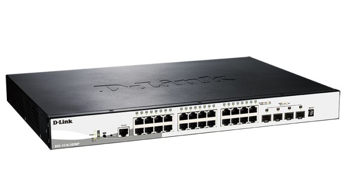 Switch  24xGE PoE, 4xSFP+, SmartPro D-Link DGS-1510-28XMP