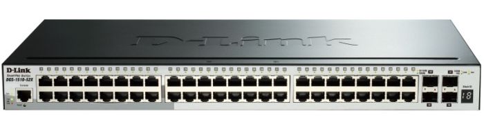 Комутатор   48xGE, 4xSFP+, SmartPro D-Link DGS-1510-52X