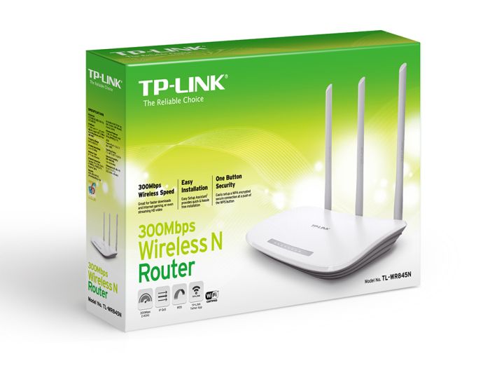 Маршрутизатор TP-LINK  N300, 4xFE LAN, 1xFE WAN TP-Link TL-WR845N
