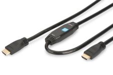 Кабель DIGITUS HDMI (M/M), High speed, активний, 30м, чорний