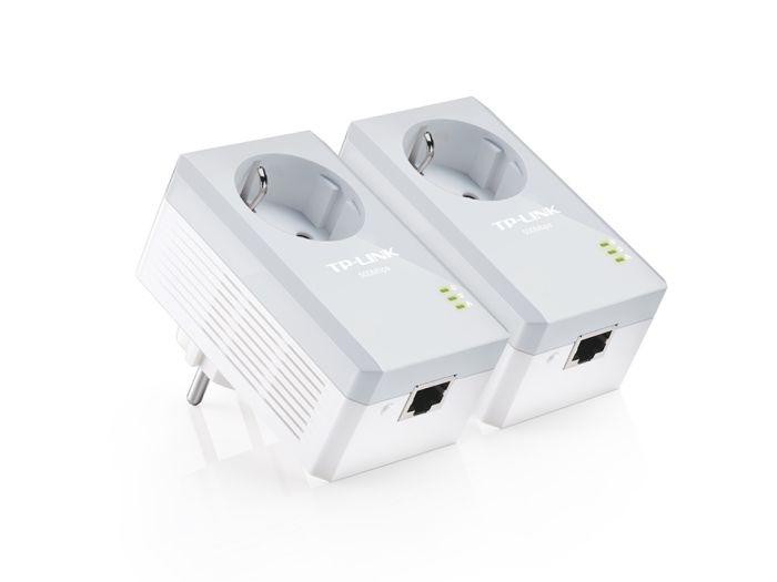 TP-LINK Powerline Kit  AV600, 1xFE, (TL-PA4010 2шт), Розетка TP-Link TL-PA4010PKIT