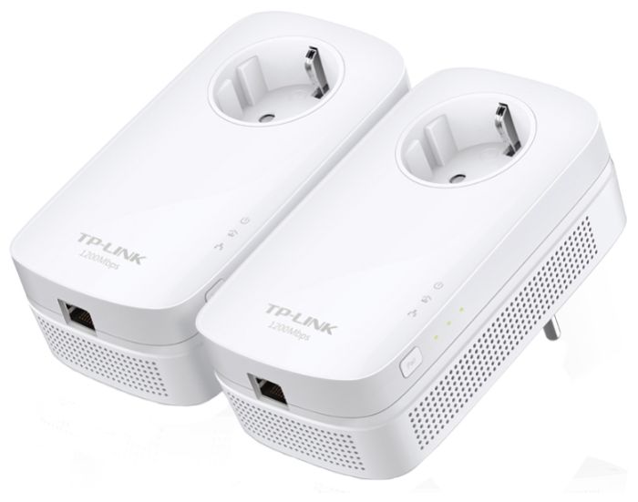 Комплект Адаптерiв Powerline TP-LINK  AV1300, 1xGE, (TL-PA8010 2шт), Розетка TP-Link TL-PA8010PKIT