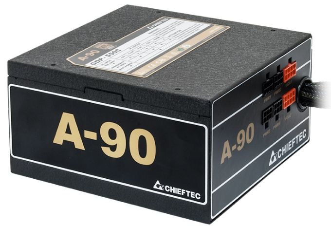 Блок живлення CHIEFTEC A-90  (750W), >90%, 140мм, 1xMB 24pin(20+4), 1xCPU 8pin(4+4), 3xMolex, 8xSATA, 4xPCIe 8pin(6+2), Modular
