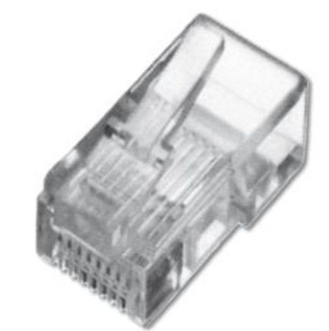 DIGITUS Modular Plug, for stranded Round Cable, 8P8C, unshielded