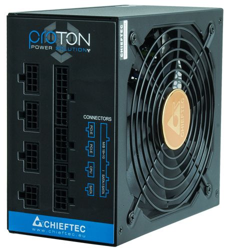 Блок живлення CHIEFTEC Proton (1000W), >85%, 80+ Bronze, 140мм, 1xMB 24pin(20+4), 1xCPU 8pin(4+4), 1xCPU 8pin, 3xMolex, 9xSATA, 6xPCIe 8pin(6+2), Fully Modular