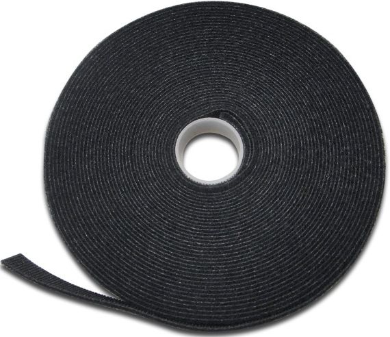 Лента-липучка DIGITUS для фиксации и жгутирования, рулон 10м 15х2.6мм