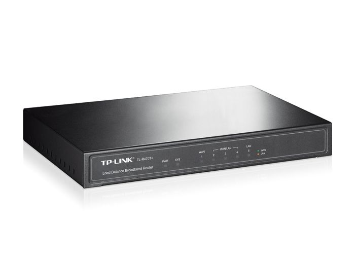 Мультисервисный Маршрутизатор TP-LINK  1xFE LAN, 3xFE LAN/WAN, 1xFE WAN TP-Link TL-R470T+