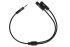 2E Cable jack 3.5 > 2хjack 3.5 (M/F) 2E, 0.30m, black