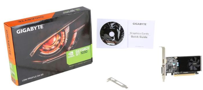 GIGABYTE Videocard GeForce GT 1030 2GB GDDR4 Low Profile Silent