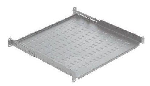 Полка MIRSAN 19", 1U, регулируемая 450-540 мм, серая