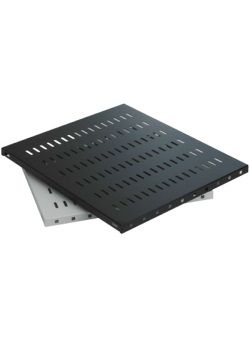 Полка MIRSAN 19", 1U, регулируемая 450-540 мм, серая