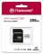 Карта памяти Transcend microSD  256GB C10 UHS-I R100/W40MB/s + SD