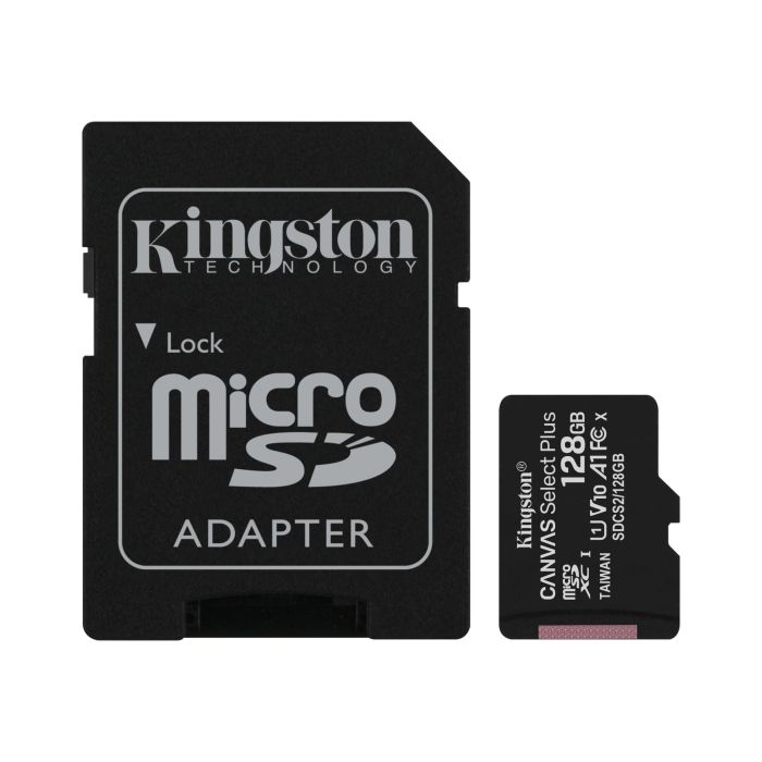Карта памяти Kingston microSD  128GB C10 UHS-I R100MB/s + SD