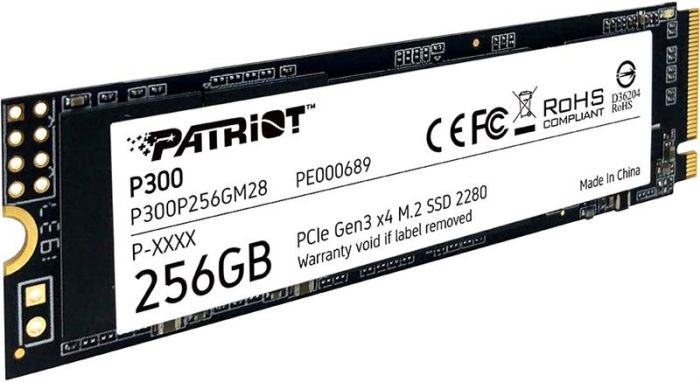 Накопитель SSD Patriot M.2  256GB PCIe 3.0 P300
