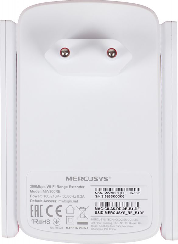 MERCUSYS WiFi Range Extender  N300 Mercusys MW300RE