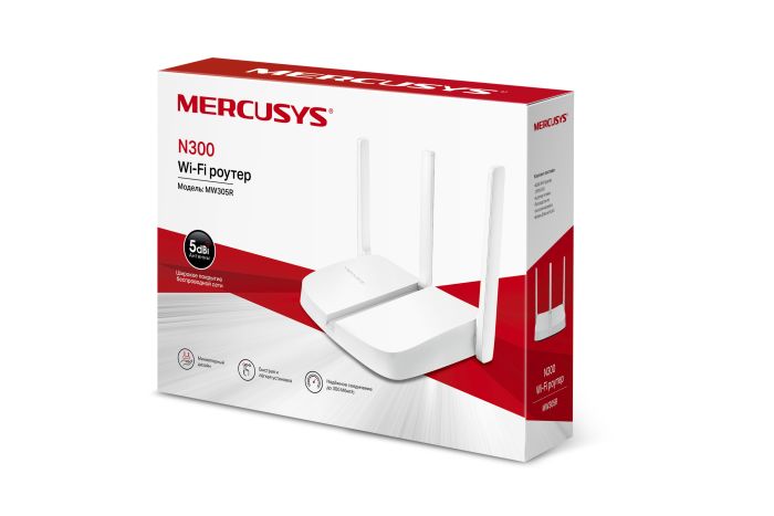 Маршрутизатор MERCUSYS  N300, 3xFE LAN, 1xFE WAN Mercusys MW305R