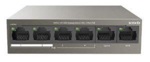 Комутатор TENDA  4xFE PoE, 2xFE Uplink Tenda TEF1106P-4-63W