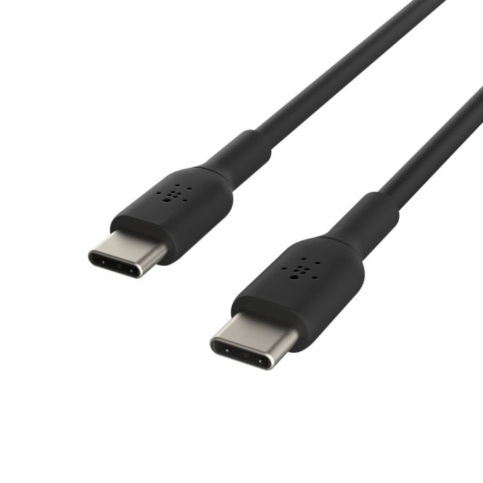 Кабель USB-C > USB-C заряджання/синхронізації Belkin 1м, 60Вт, Type-C, PVC, чорний