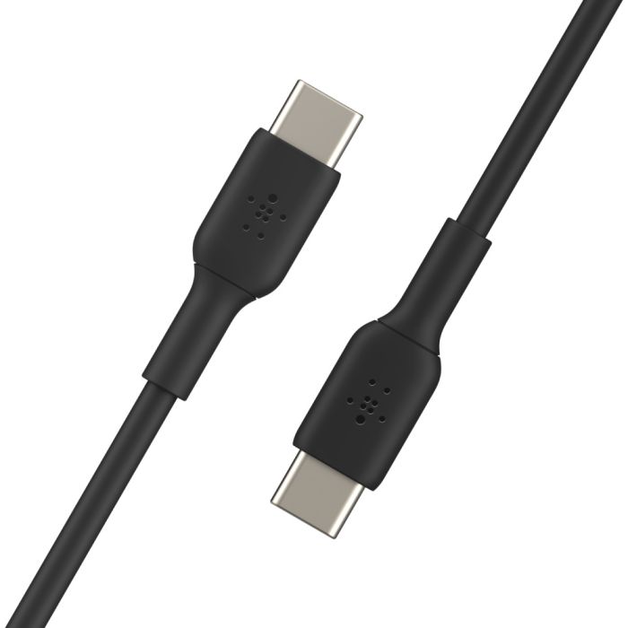 Кабель USB-C > USB-C заряджання/синхронізації Belkin 1м, 60Вт, Type-C, PVC, чорний
