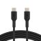 Кабель USB-C > USB-C заряджання/синхронізації Belkin 2м, 60Вт, Type-C, PVC, чорний