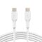 Кабель USB-C > USB-C заряджання/синхронізації Belkin 1м, 60Вт, Type-C, PVC, білий