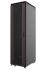 Шафа MIRSAN 19", 42U, GTV, скляні двері, 800x800 мм, максимально 2000 кг, чорна