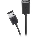 Кабель USB-A > USB-AF заряджання/синхронізації Belkin 4.8м, чорний