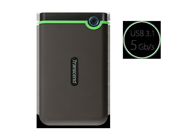 Портативний жорсткий диск Transcend 4TB USB 3.1 StoreJet 25M3 Сірий
