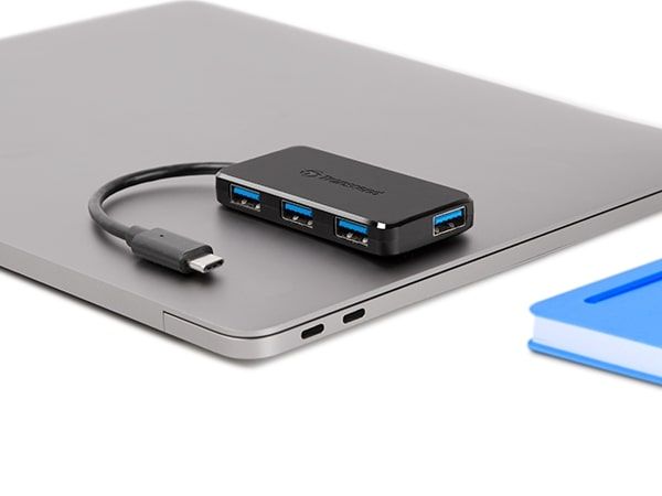 Хаб Transcend USB 3.1 Type-C > 4xUSB 3.1 Type-A пасивный