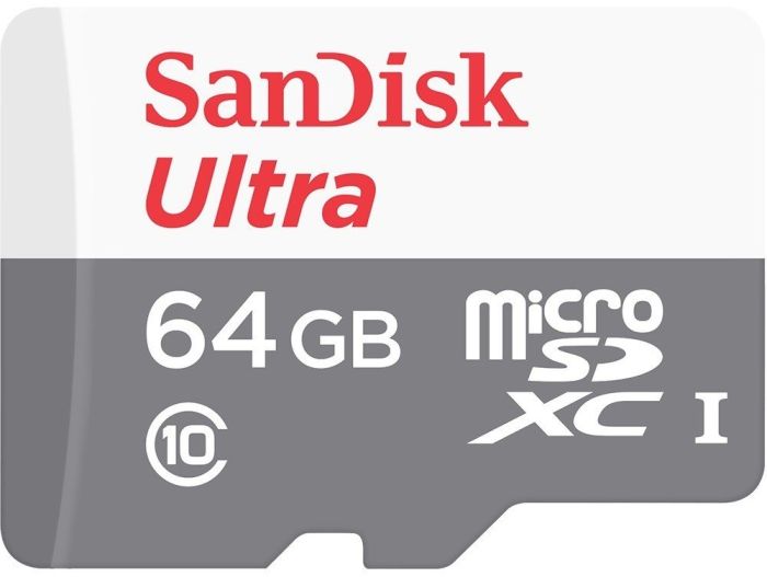 Карта памяти SanDisk microSD   64GB C10 UHS-I R100MB/s Ultra