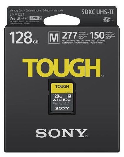 Карта пам'яті Sony SDXC  128GB C10 UHS-II U3 V60 R277/W150MB/s Tough