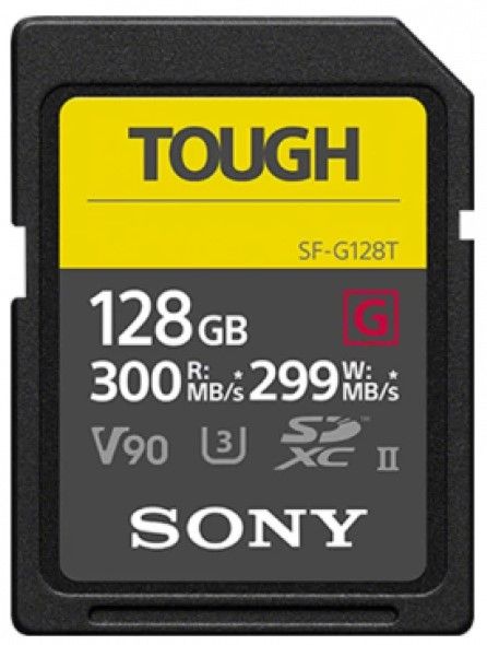 Sony 128GB SDXC C10 UHS-II U3 V90 R300/W299MB/s Tough