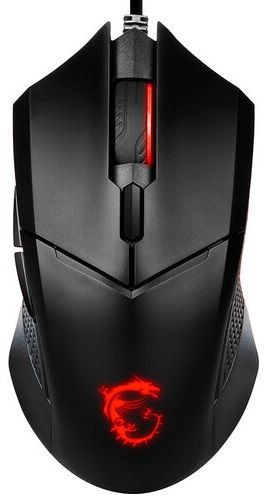 MSI Gaming Mouse Clutch GM08, Red, USB-A, black