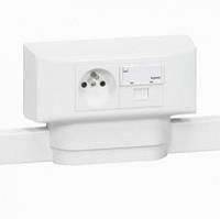 Коробка Legrand Mosaic 4 модулі для каналів DLPlus, глибиною 12.5мм, 16мм, 20мм