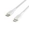 Belkin сable USB-С > Lightning charge/data, 1m, Type-C, BRAIDED, white