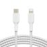 Belkin сable USB-С > Lightning charge/data, 1m, Type-C, BRAIDED, white