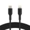 Belkin сable USB-С > Lightning charge/data, 1m, Type-C, BRAIDED, black