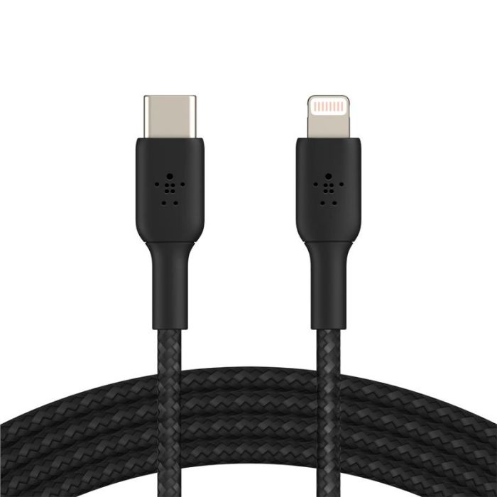 Belkin сable USB-С > Lightning charge/data, 1m, Type-C, BRAIDED, black